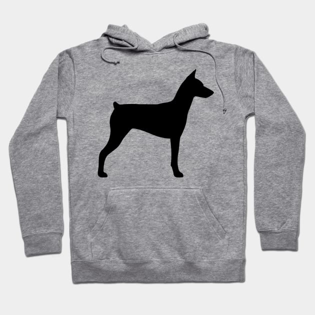 German Pinscher Silhouette(s) Hoodie by Coffee Squirrel